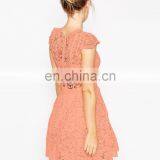 Guangzhou Clothing Wholesale Women Mini Lace Cap Sleeve Fashion Dresses thumbnail-3