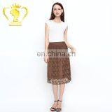 High Quality Elegant Women Long Lace Tulle Skirt thumbnail-3