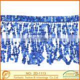Bling Bling Blue Sequins Tassel for Women Garments Accessories thumbnail-1