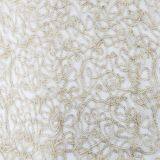 African Embroidery Gold Mesh Lace New Sequin Fabric thumbnail-3