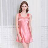 Sexy Nightdress Women's Summer Lace Sleeveless Loose Plus Size Pajamas thumbnail-1