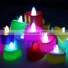 Ready to Ship LED Flickering Colorful Tea Light Candles Wedding Decoration Flameless Battery thumbnail-1