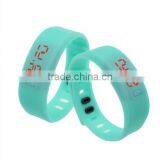 New Colorful Mens Womens Silicone LED Rubber Bracelet Touch Digital Wrist Watch thumbnail-4