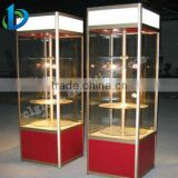 glass jewelry display cabinet\tempered glass
