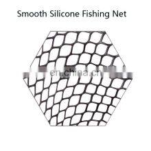Fly Fishing Net Mesh Soft Rubber Landing Net Trout Catch Net Lanyard Rope Magnetic Buckle Fishing Tackle Tools thumbnail-4