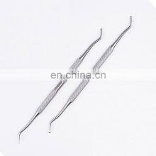 Wholesale 410 Stainless Steel Double Head Paronychia Special Nail Remover Prevention of Ingrown Nails Nail Picker Clearing Tool thumbnail-2