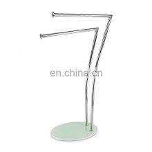 Домашний декоративный двухслойный свободно стоящий ванной полотенцесушитель из нержавеющей стали, нескользящий полотенцесушитель с зеленым круглым дном thumbnail-2