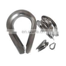 High Quality Hot Dip Galvanized Stainless Steel 304 316 Cable Wire Rope Thimble thumbnail-2