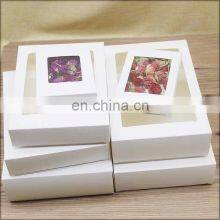 Factory Eco Friendly Biodegradable Kraft Paper Box With Window Socks In Stock Customized Packing Gift Boxes Swaddle Wrap