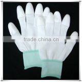 White PU Coated Work Gloves Nylon thumbnail-2