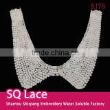 Wholesales high quality polyester fabric lace collar for dress designs accessory