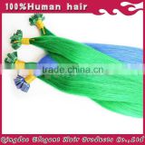 cheap price 100% Brazilian Remy Human Flat Tip with various colorHair Extensions wholesale