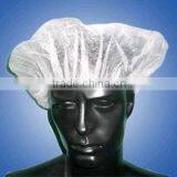 PP White Hairnets Nonwoven Bouffant Caps White Industry Protective Caps 18" 21" 24" 28"
