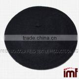 Luxury Traditional Black Wool Beret Cap Hat Quality Choice thumbnail-1