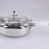 KT-349 30cm stainless steel covered skillet / stainless steel pan
