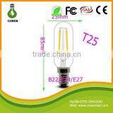E27 2w 110v 240V 360degree Glass Led Bulb Filament With ce Rohs ul