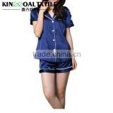 Women's Long Lightweight 100% Silk Bathrobe Robe With Short Sleeves Quality Choice thumbnail-1