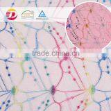 Print Beautiful Pattern Embroidery Sequins Colorful Tulle Lace Fabric thumbnail-4
