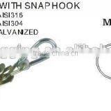 M10*25 MM Zinc Plated Collar Swing Hook With Industrial Snap Hook In Carabiner Rigging Hardware Manufacturer thumbnail-5