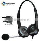 Comfortable Noise-canceling Call Center Usb Headphone thumbnail-2
