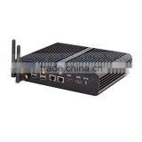 Eglobal Fanless Mini pc Computer 2 Hdmi 2 Gigabit Lan Optical Fiber With Intel Core i7 5500u Smart tv Box Openelec Kodi 4k Htpc