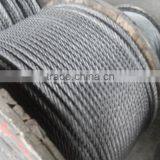Ungalvanized 6*36+IWRC Elevator Steel Wire Rope