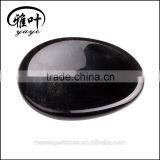 45*35*7mm Wholesale Black Obsidian Worry Stones Massage Stones thumbnail-2