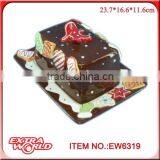 Christmas Bread Plate With Lid