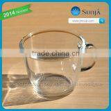 Espresso Glass Cups of Coffee for Bars Custom Cups Clear Glass Mug With Handle Latte Glass Cups of Coffee for Bars thumbnail-1