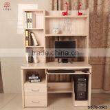 Colorful Wood Bookcase With Computer Desk / Office Furniture