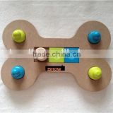 NEW Pet Treat Game Toy Bone Dog/Cat IQ Plate 30cm Training