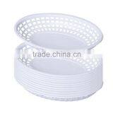 12 Patriotic Deli Serving Baskets Foodservice Fast Food Basket Oval Plastic Truck Food Reusable Service Dinner Ware Restaurant thumbnail-4