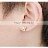 Fashion Jewelry And Accessories Three Star Gold European Style Earrings thumbnail-5