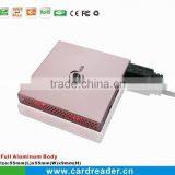 4 Ports Polished Aluminum Case USB2.0 HUB