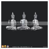 Silver Paint Female Buddha Statue Figure Of Buddha Of Crossing thumbnail-3