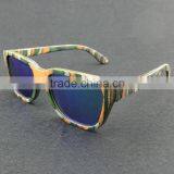 Recycled Skateboard Bamboo Italian Wood Sunglasses thumbnail-2
