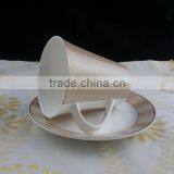 350ml Gloden Color Mug Cup and Saucer thumbnail-3