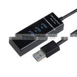 Ultra Slim 4-Port USB 3.0 Data Hub Black