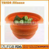 Food Grade BPA Free Silicone Collapsible Strainer thumbnail-3