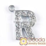 Silver Plated Alloy Letter pendants charms, alphabet pendant Charms, Letter beads, Alphabet pendant (DSCF5158)