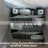 High Quality AISI304/A2 316/A4 Granite Fixing Anchor,Z Bracket With Good Serration(MFS-01)