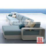 Classic Style L Shape Outdoor Rattan Sofa With Waterproof Cushion thumbnail-5