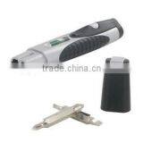 3 in 1 Pocket Multi Tool- Level, Flashlight & Interchangeable Screwdriver