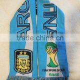 Jacquard Acrylic Knitted Soccer Scarf