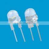0.5W 8mm Round Hat Led,15-20degree Viewing Angle,red,yellow,blue,green,white, Warm White Color Available