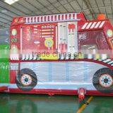 Popular Amusing Special Fire Car Combo Inflatable Bouncer Combo for Kids Paly thumbnail-6