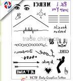 Latest Temporary Water Transfer Body Tattoo Sticker thumbnail-2