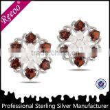 Silver Skull Pendant Jewelry, Silver Flower Pendant Necklaces thumbnail-2