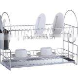 Two Tier Stainless Steel Dish Rack