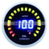 52mm Racetech Blue LED Oil Pressure Gauge With 28LCD/with Advanced Pressure Sensor thumbnail-1